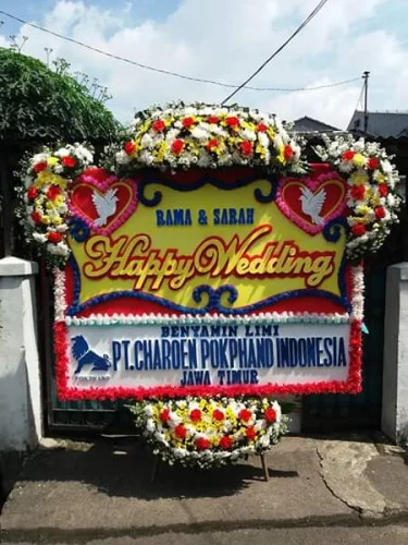 Karangan Bunga Pernikahan Gambir